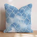 Soccer Net Sky Throw Pillow - Hillcroft Home
