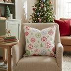 Soccer Ornament Stamp Throw Pillow - Hillcroft Home