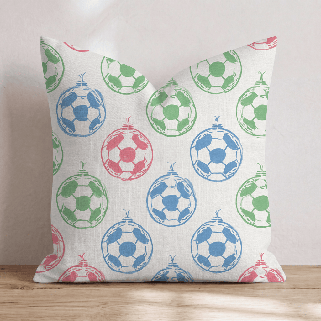 Soccer Ornament Trio Throw Pillow - Hillcroft Home