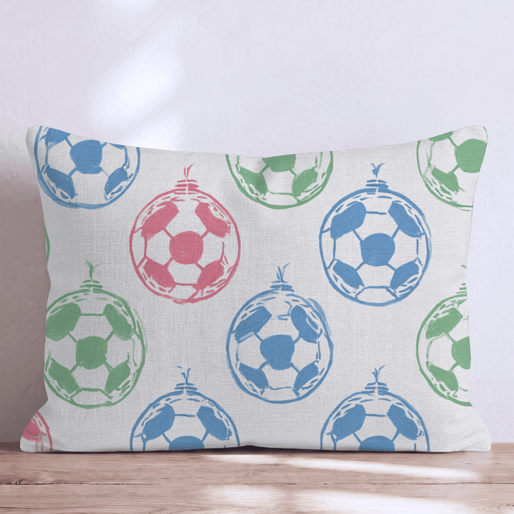 Soccer Ornament Trio Throw Pillow - Hillcroft Home