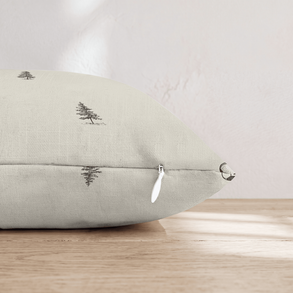 Soccer Pine Woods Throw Pillow - Hillcroft Home