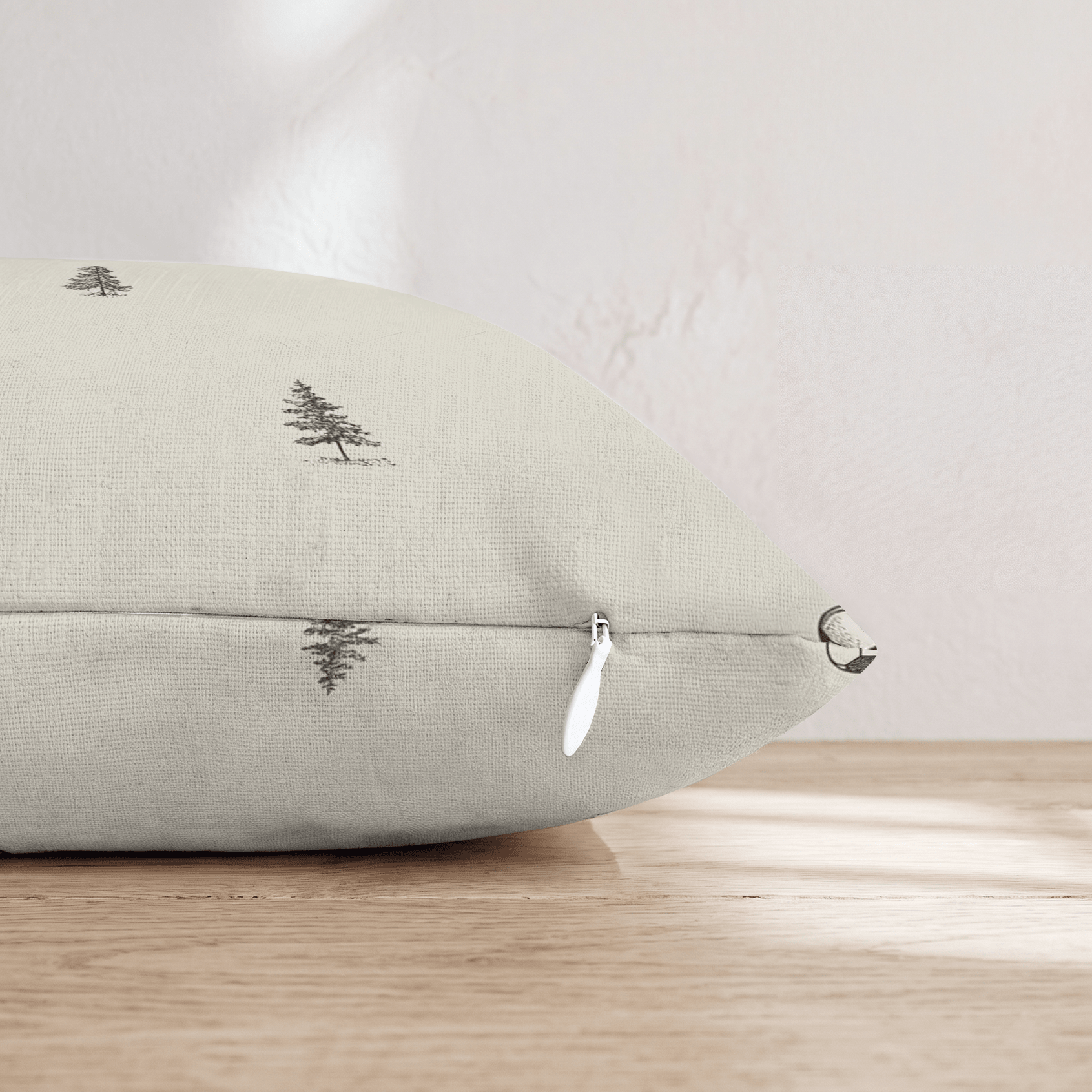 Soccer Pine Woods Throw Pillow - Hillcroft Home