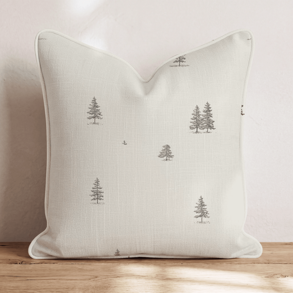 Soccer Pine Woods Throw Pillow - Hillcroft Home