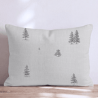 Soccer Pine Woods Throw Pillow - Hillcroft Home