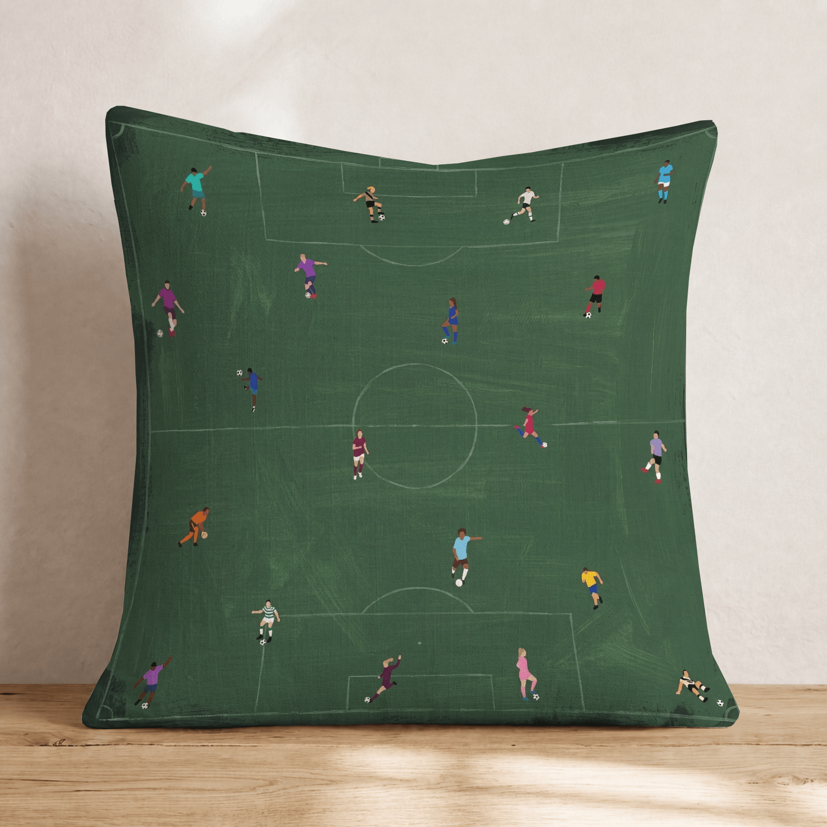 Soccer Play Throw Pillow - Hillcroft Home