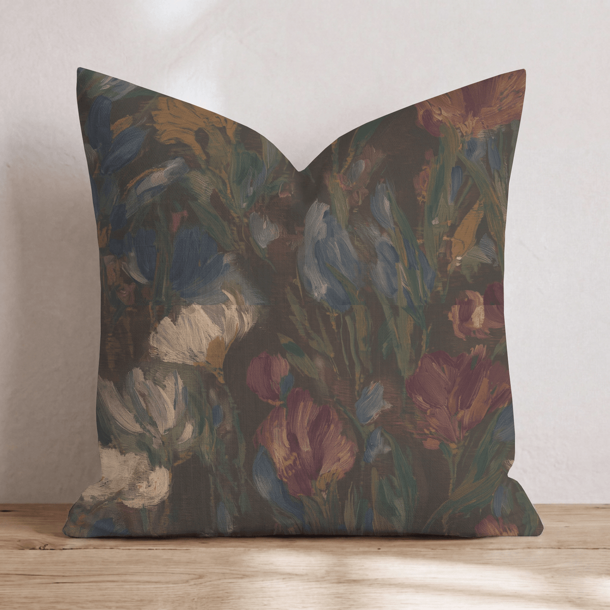 Soft Floral Dream Copper Throw Pillow throw pillow - Hillcroft Home