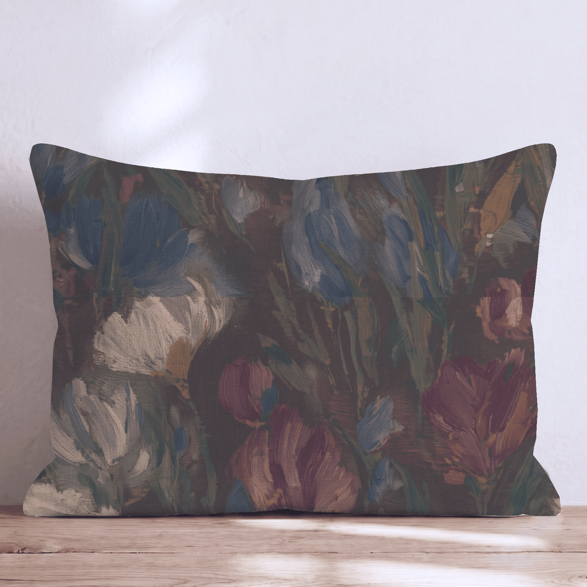 Soft Floral Dream Copper Throw Pillow throw pillow - Hillcroft Home