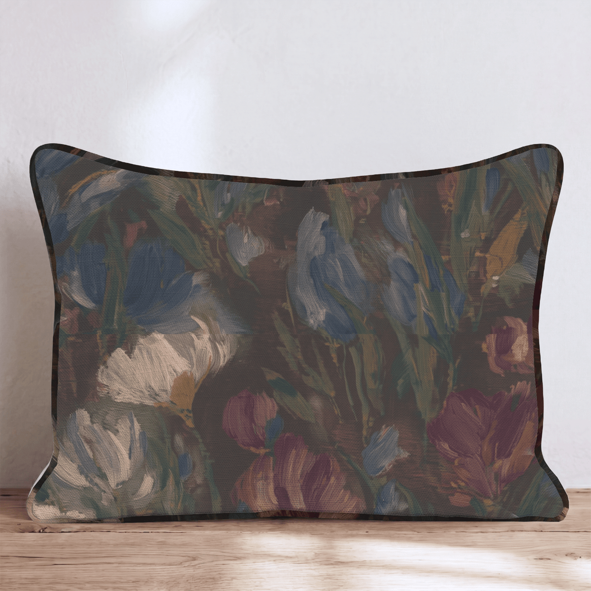Soft Floral Dream Copper Throw Pillow throw pillow - Hillcroft Home
