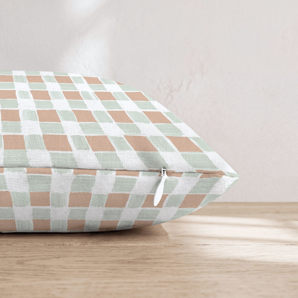 Soft Gingham Throw Pillow - Hillcroft Home