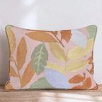 Soft Leaf Canvas Throw Pillow - Hillcroft Home