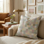 Soft Mosaic Neutrals Throw Pillow - Hillcroft Home