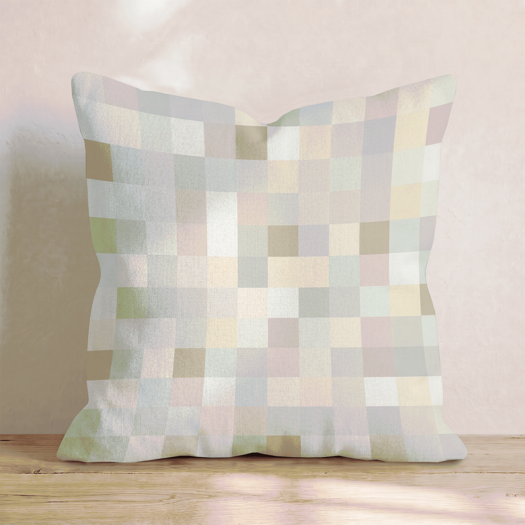 Soft Mosaic Neutrals Throw Pillow - Hillcroft Home