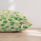 Soft Pink Globe Blooms Throw Pillow - Hillcroft Home