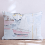 Soft Sail Day Throw Pillow - Hillcroft Home