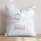 Soft Sail Day Throw Pillow - Hillcroft Home