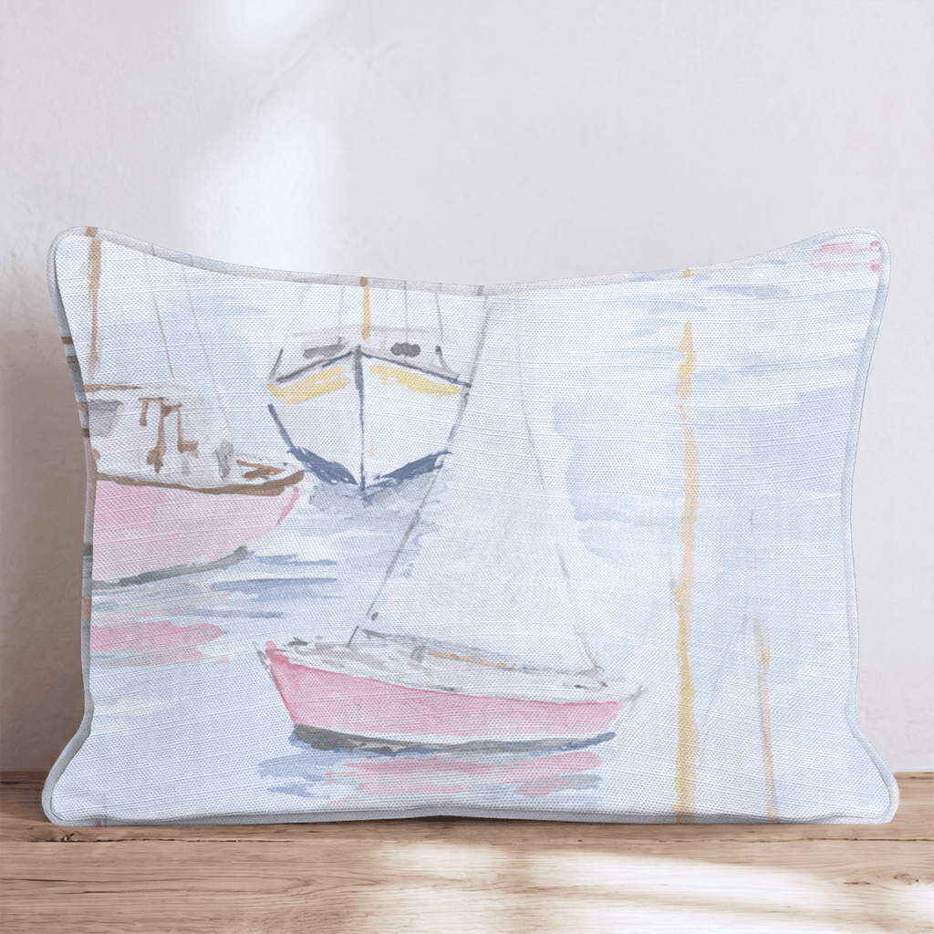 Soft Sail Day Throw Pillow - Hillcroft Home