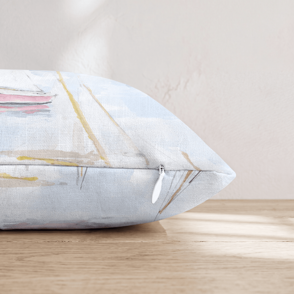 Soft Sail Day Throw Pillow - Hillcroft Home
