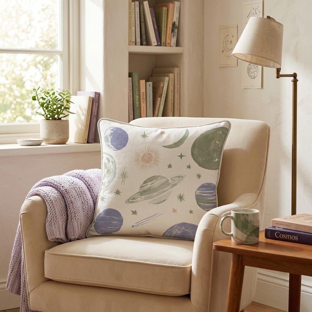 Solar System Throw Pillow - Hillcroft Home