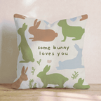 Some Bunny Loves You Throw Pillow - Hillcroft Home
