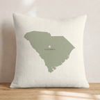 South Carolina State Capital Throw Pillow - Hillcroft Home
