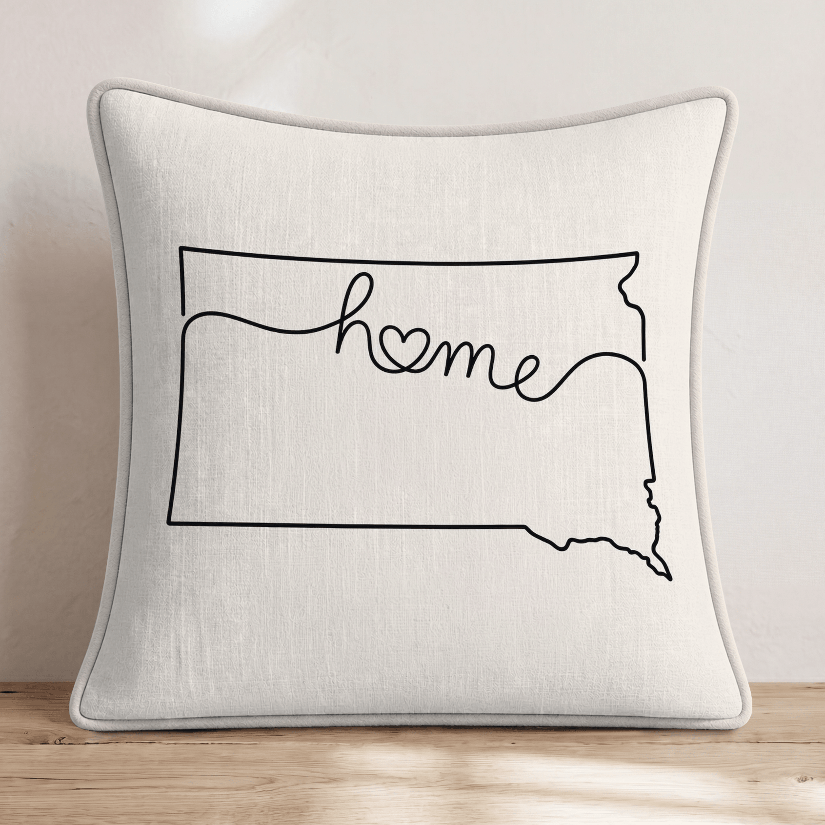 South Dakota Home Throw Pillow - Hillcroft Home