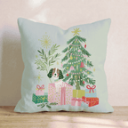 Spaniel Gift Surprise Throw Pillow - Hillcroft Home
