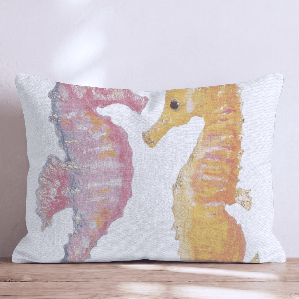Sparkles Seahorse Throw Pillow - Hillcroft Home