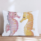 Sparkles Seahorse Throw Pillow - Hillcroft Home