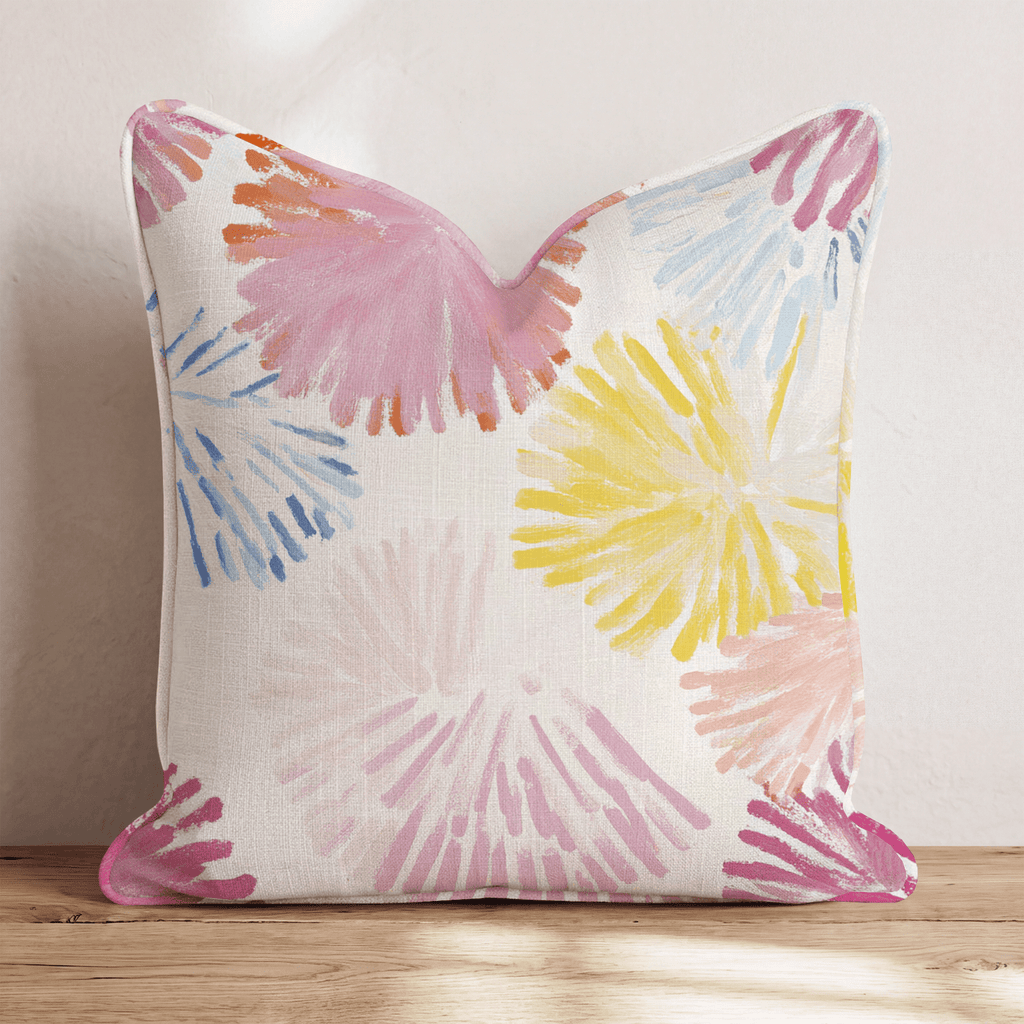 Sparkling Poms Throw Pillow - Hillcroft Home