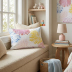 Sparkling Poms Throw Pillow - Hillcroft Home