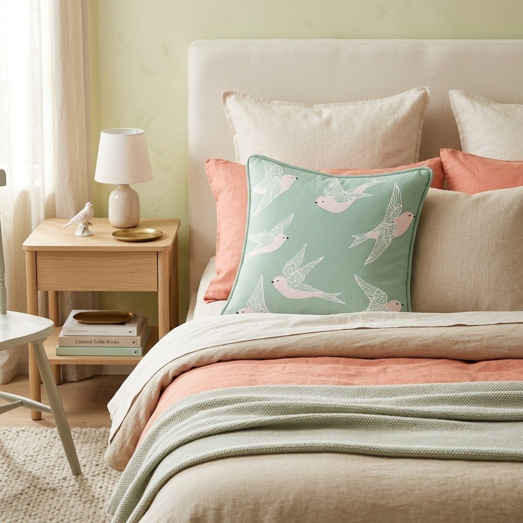 Sparrow Skies Throw Pillow - Hillcroft Home