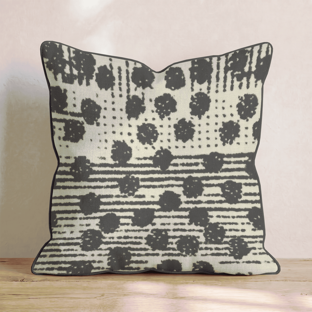 Speckled Stripes Throw Pillow - Hillcroft Home