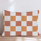 Spiced Checks Throw Pillow - Hillcroft Home
