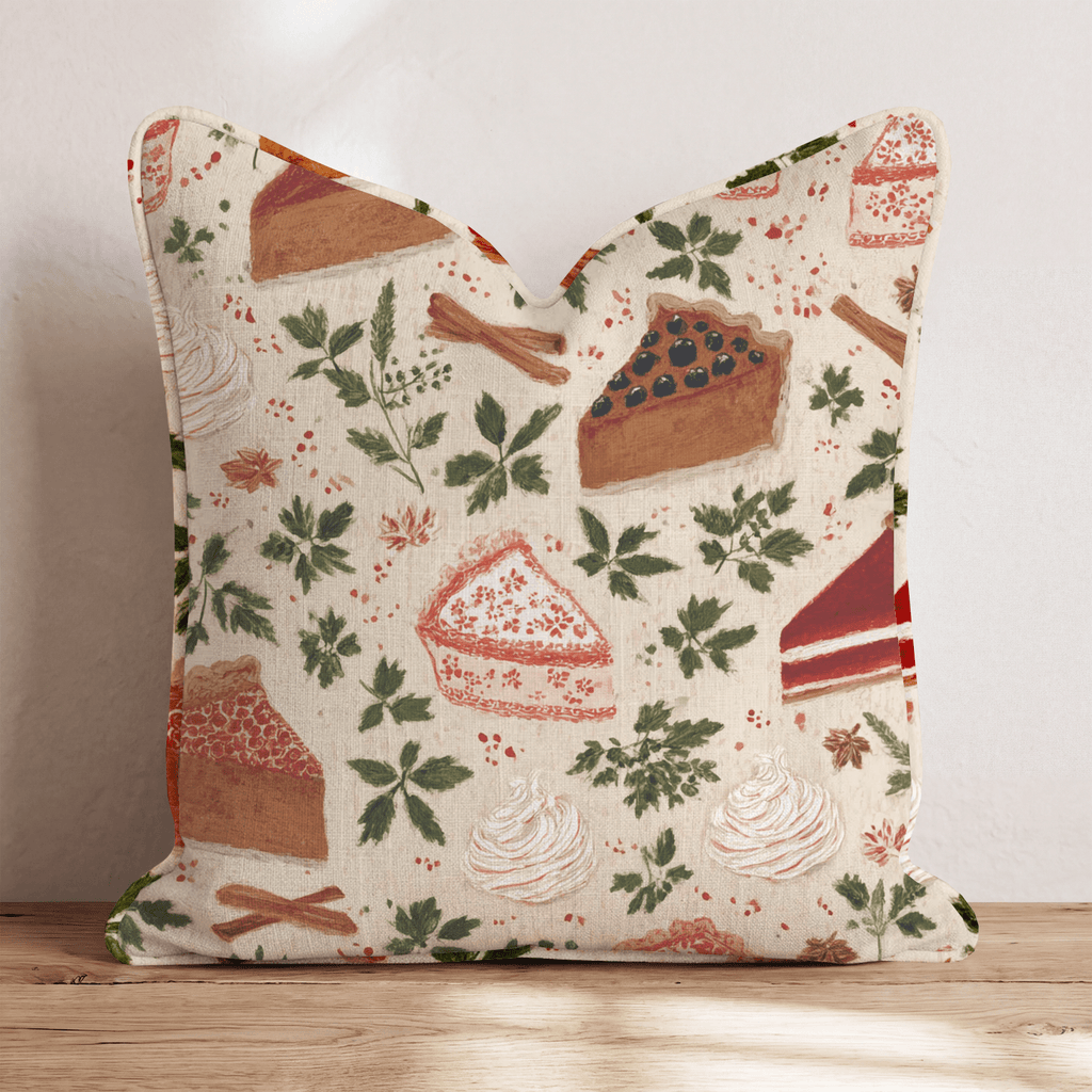 Spiced Pie Slices Throw Pillow - Hillcroft Home