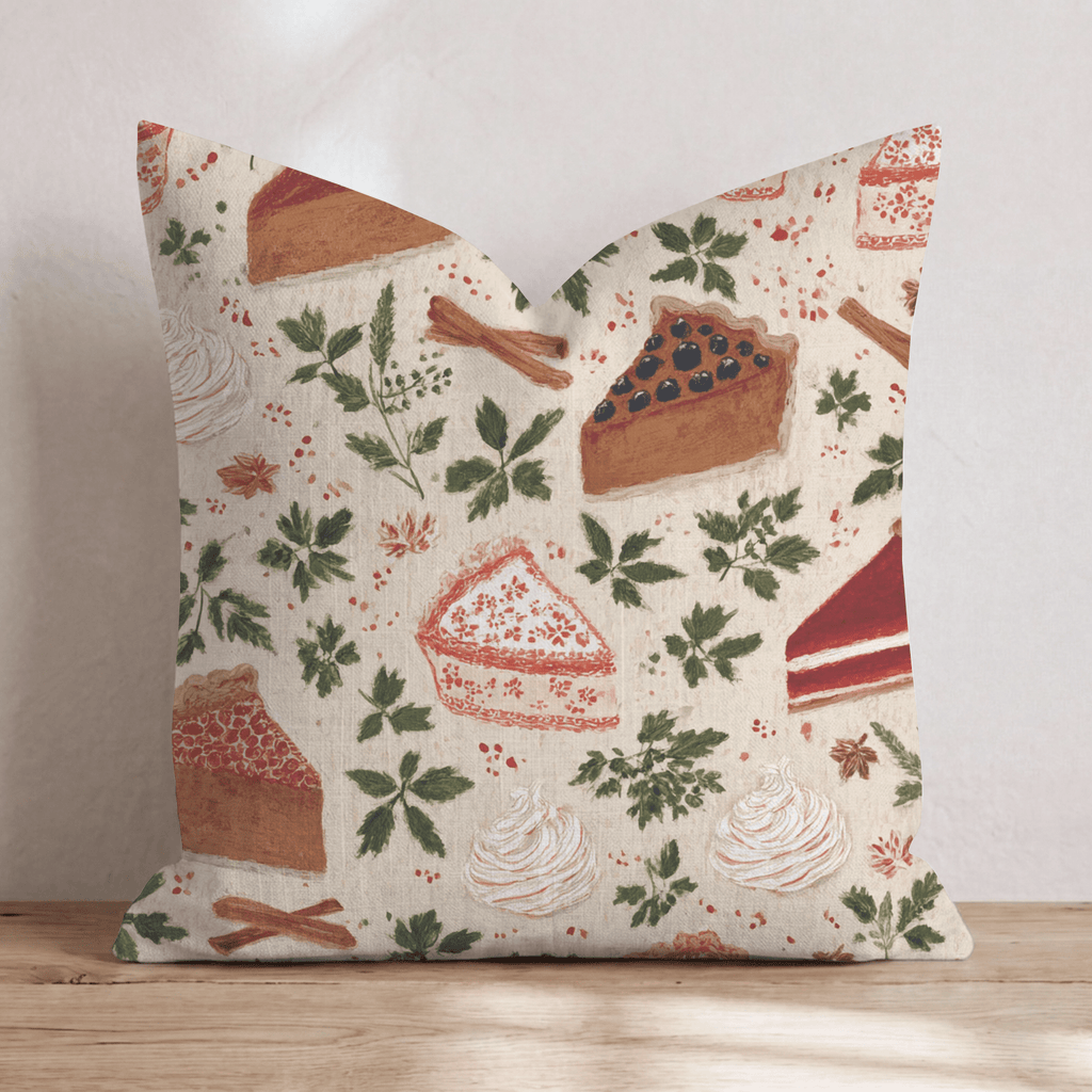 Spiced Pie Slices Throw Pillow - Hillcroft Home