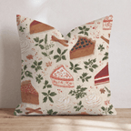 Spiced Pie Slices Throw Pillow - Hillcroft Home