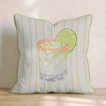 Spicy Marg Stripes Throw Pillow - Hillcroft Home