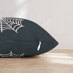 Spider Web Dark Teal Throw Pillow - Hillcroft Home