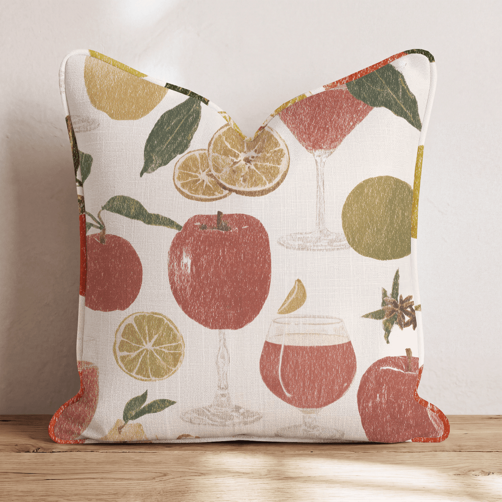 Spiked Cider Hour Throw Pillow - Hillcroft Home