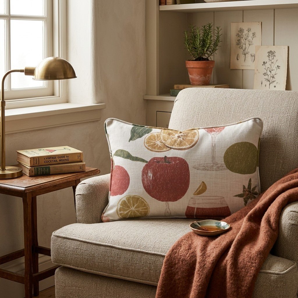Spiked Cider Hour Throw Pillow - Hillcroft Home