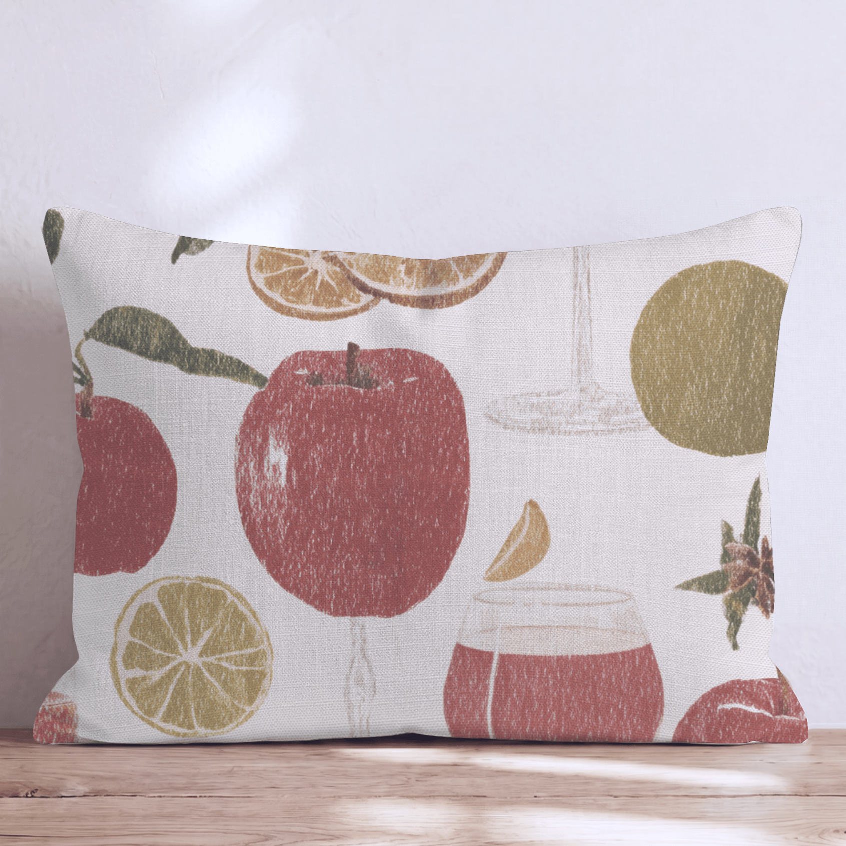 Spiked Cider Hour Throw Pillow - Hillcroft Home