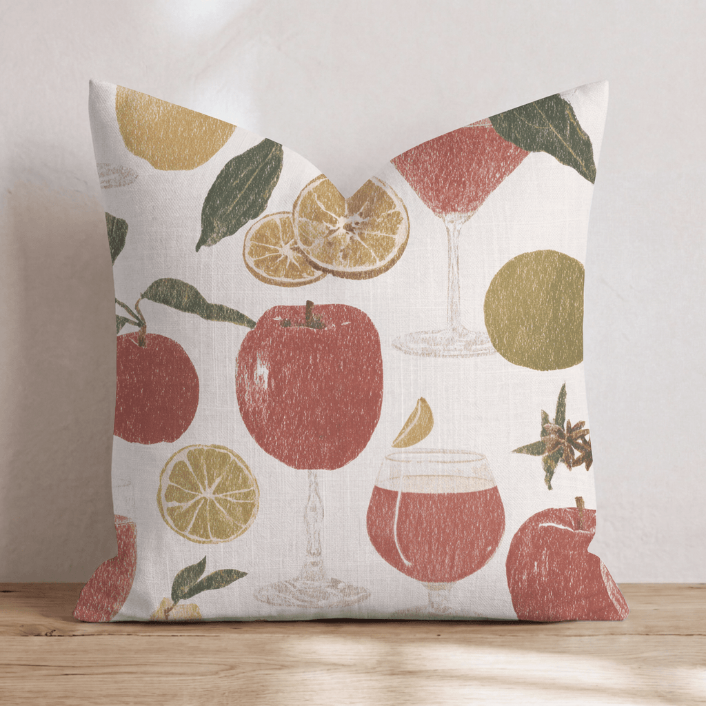 Spiked Cider Hour Throw Pillow - Hillcroft Home