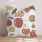 Spiked Cider Hour Throw Pillow - Hillcroft Home