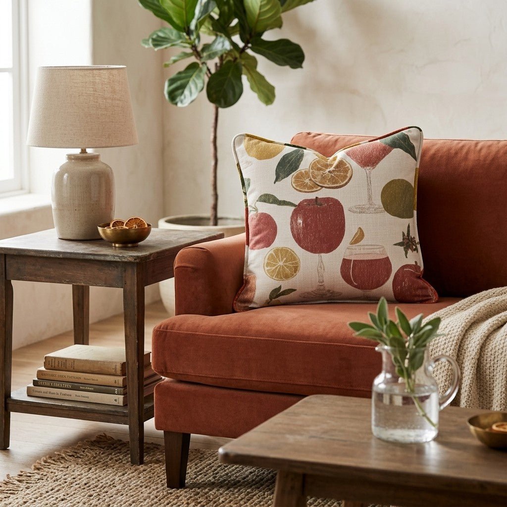 Spiked Cider Hour Throw Pillow - Hillcroft Home