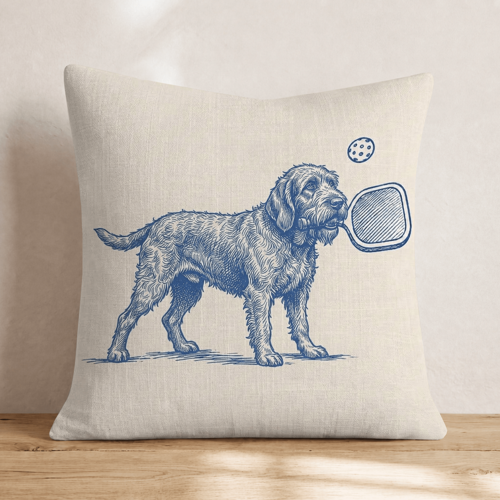 Spinone Italiano Pickleball Throw Pillow - Hillcroft Home
