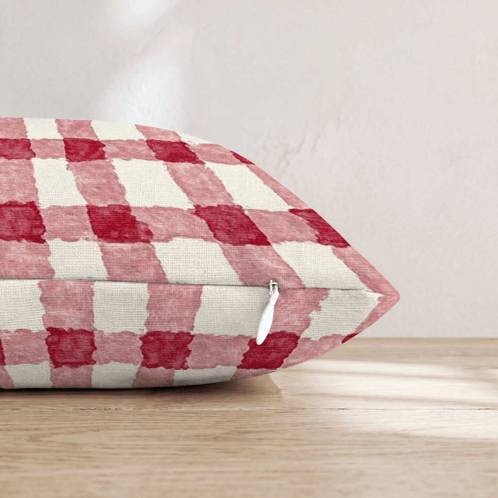 Splash Red Throw Pillow - Hillcroft Home
