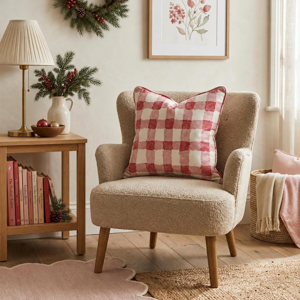 Splash Red Throw Pillow throw pillow - Hillcroft Home