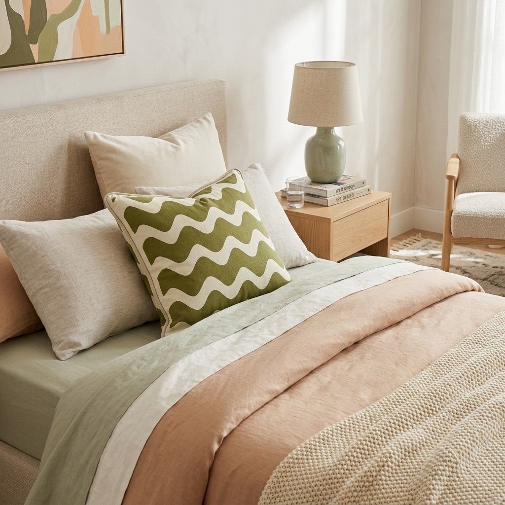Splitmark Throw Pillow - Hillcroft Home