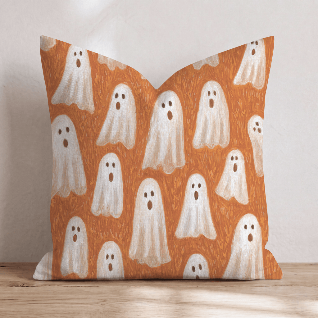 Spooky Ghost Toss Throw Pillow - Hillcroft Home