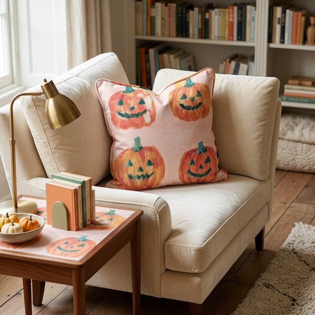 Spooky In Pink Throw Pillow - Hillcroft Home